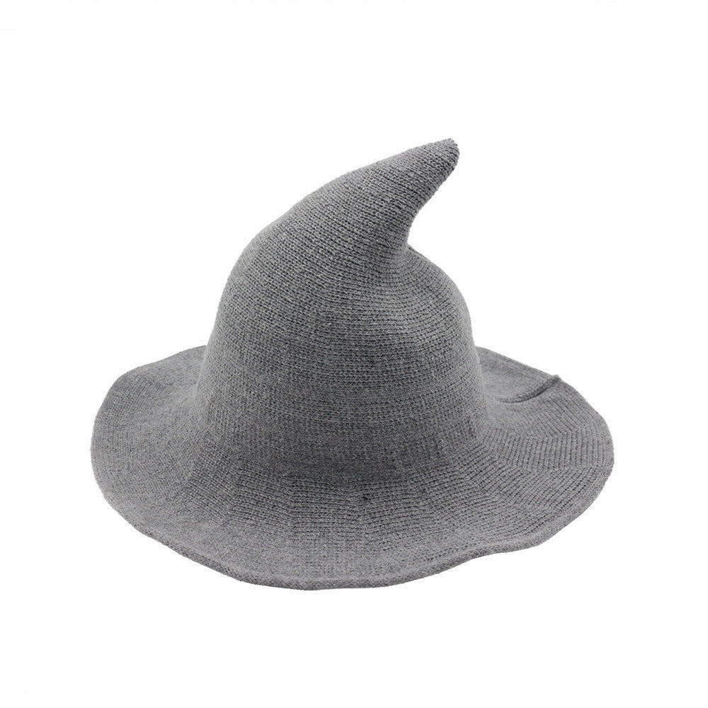 🔥Last Day 49% OFF👻Women Gothic Knitting Black Wizard Hat