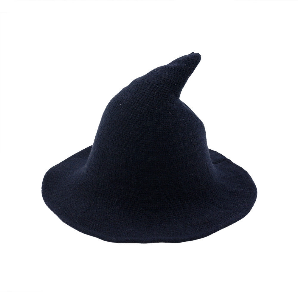 🔥Last Day 49% OFF👻Women Gothic Knitting Black Wizard Hat