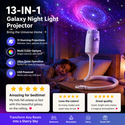 🌌 2026 Sale — Over 27,000 Sold! 💫 USB Star Projector Lamp – Dreamy Galaxy Nights ✨