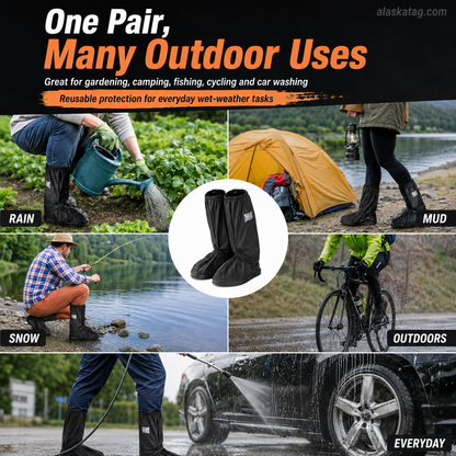 ⏳🔥LIMITED-TIME 50% OFF! ⏰🌧️ Reusable Waterproof Boot Covers for Rain, Mud & Snow