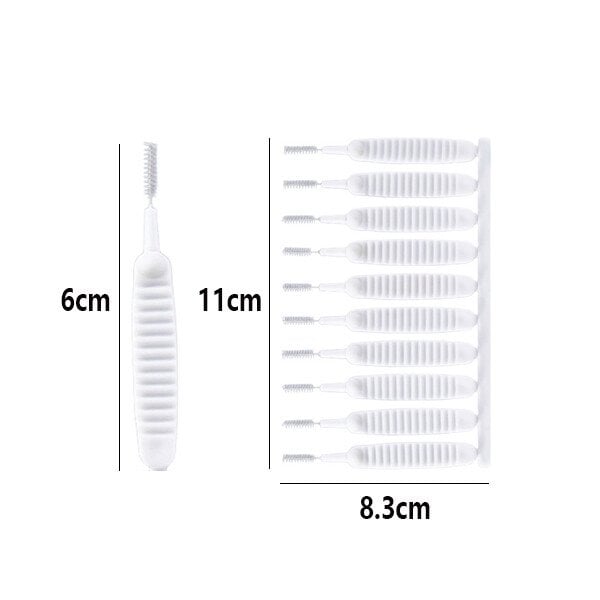 🔥Gap hole anti-clogging cleaning brush（10 pieces）