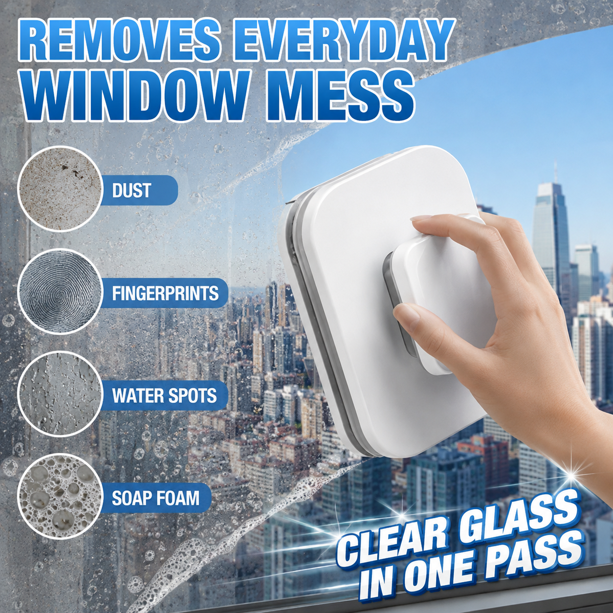 💥 50% OFF – 6-in-1 magnetic window cleaner: dual action, total safety, flawless results from the very first pass – grab yours now 🧲 🛒