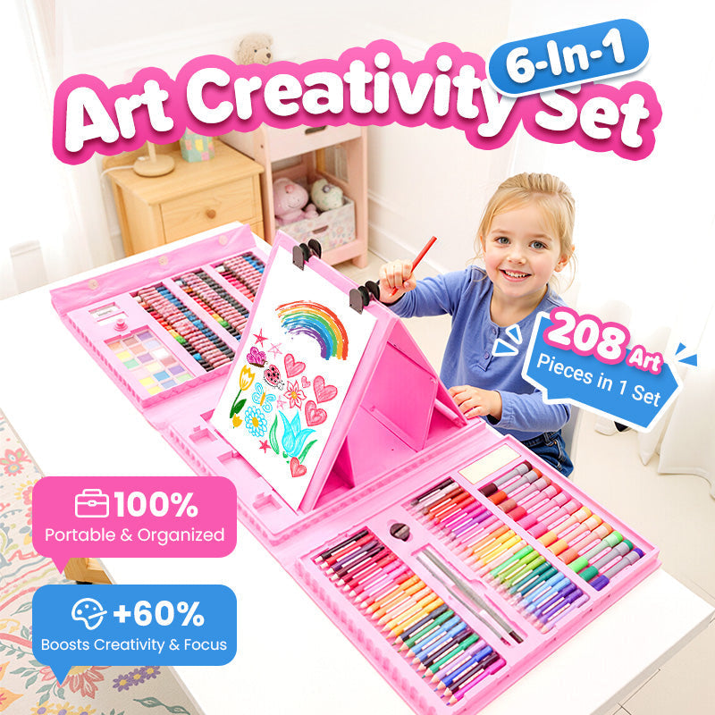 📢📢50  % OFF !!✨Deluxe 6-In-1 Art Creativity Set🎁The Best Present For Kids