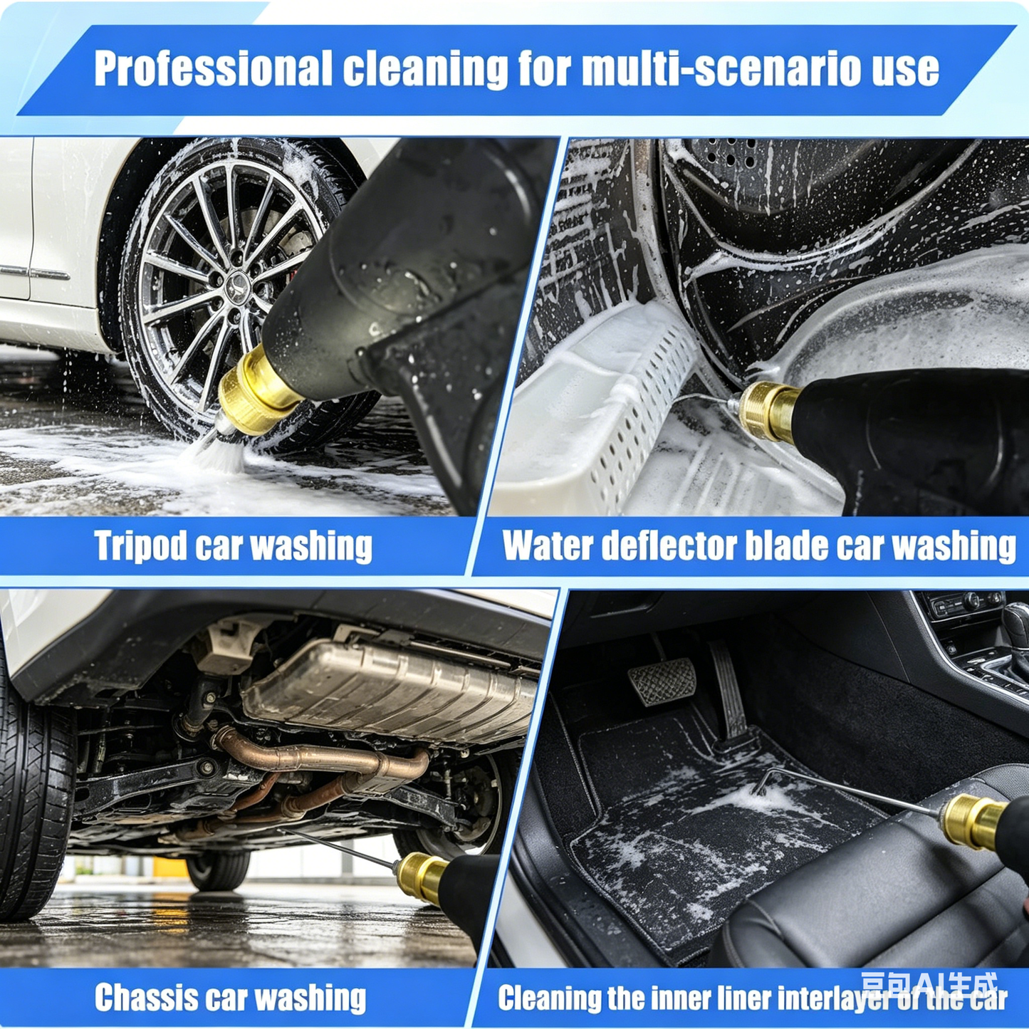 Heavy Duty Hose High-Pressure Washer Spray Nozzle Kit