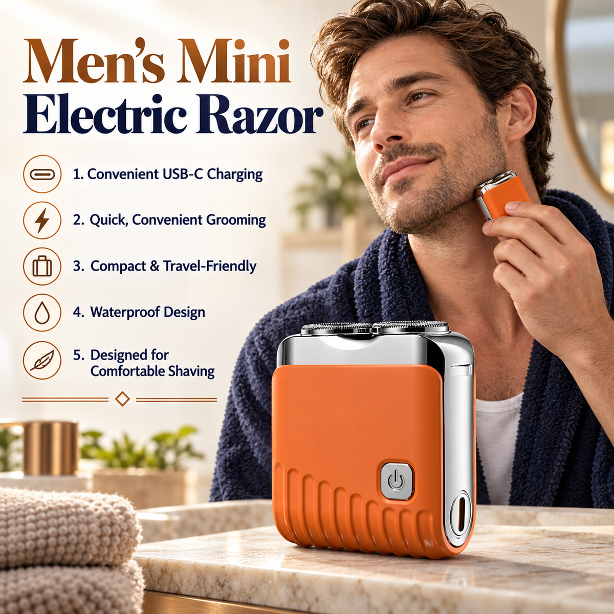 🎄🎁 THE PERFECT CHRISTMAS GIFT！ ONLY £8.99! 🎅🔥Men's Mini Electric Razor🎁Meet your perfect shave! ✨