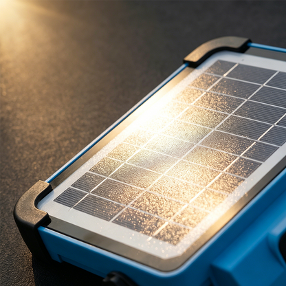 Solar Rechargeable LED Work Light - 288 Super Bright 5730 Beads Floodlight, USB & Type-C Charging, 5 Lighting Modes, IP66 Waterproof, Magnetic, SOS Emergency Signal, Adjustable Stand, Portable Light for Camping, Car Repairs