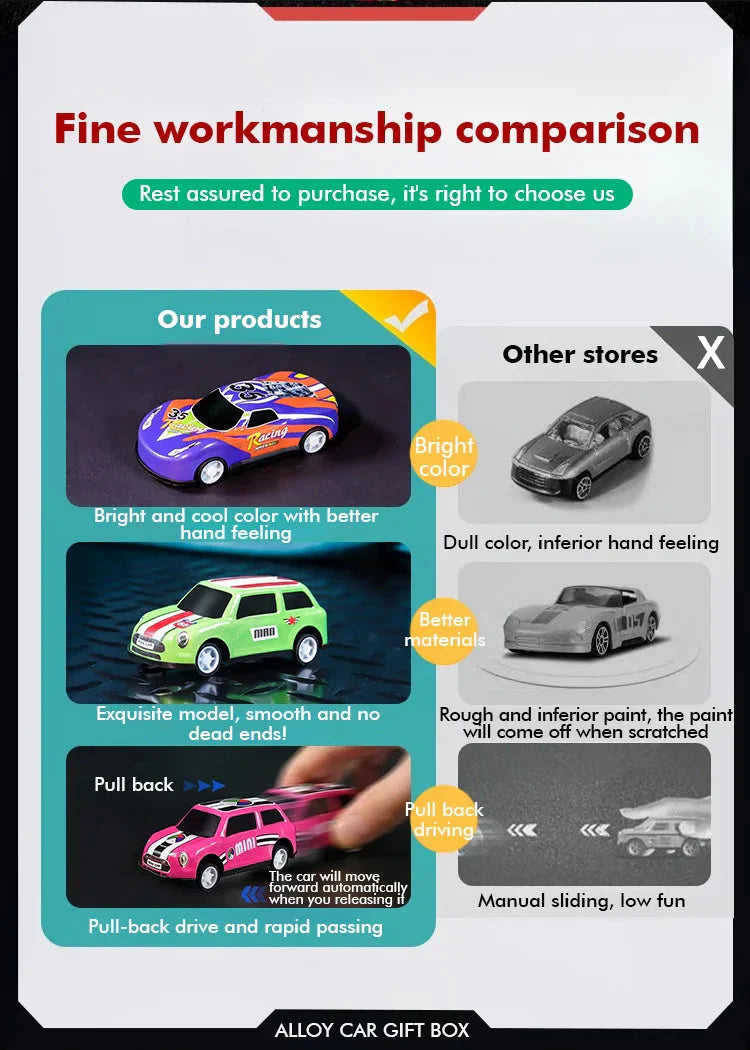 🚗✨ So realistic you’ll want to hop right in! A set of die-cast model cars—every detail is spot on. Available now for a limited time with an introductory discount!