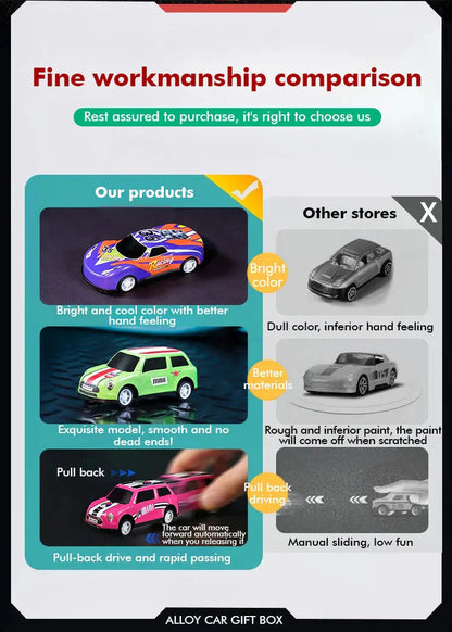 🚗✨ So realistic you’ll want to hop right in! A set of die-cast model cars—every detail is spot on. Available now for a limited time with an introductory discount!
