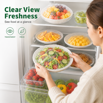 ⏳LAST DAY SALE ONLY $0.059!🔥Disposable Stretch Food Covers for Bowls & Plates