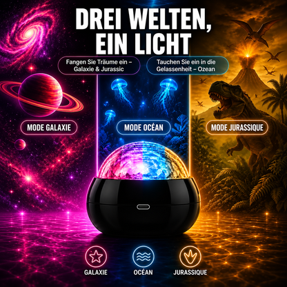 🌌Ocean Dinosaur Projector Lamp – Popular with over 100,000 users