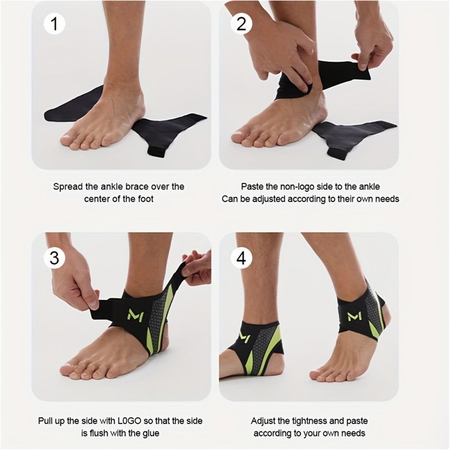 🔥HOT SALE🏃Lightweight Ankle Brace | Compression Support for Sprain Prevention – Breathable & Perfect for Basketball, Soccer & Fitness