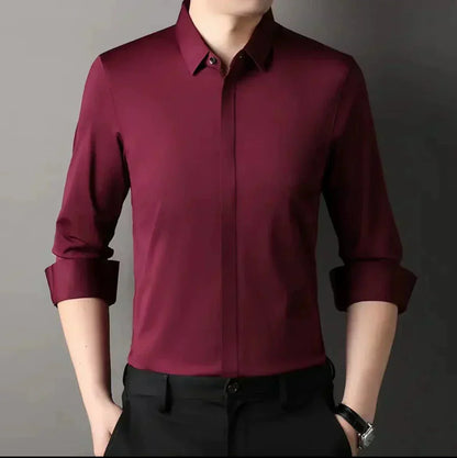 🎉2025 New Products Hot Sale✨Men's Wrinkle-Free Button-Down Shirt