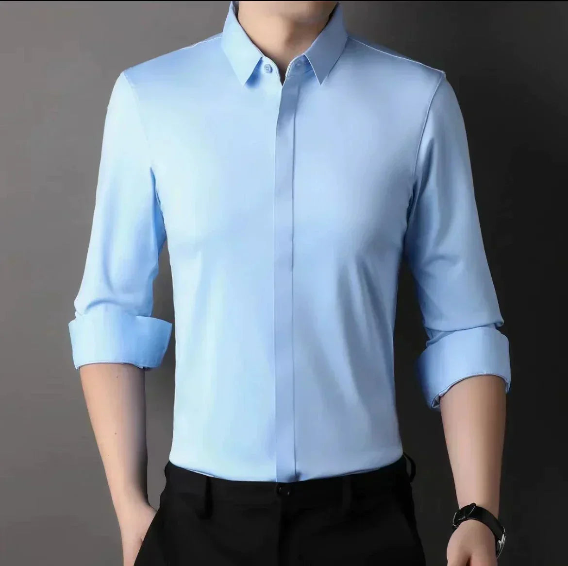 🎉2025 New Products Hot Sale✨Men's Wrinkle-Free Button-Down Shirt