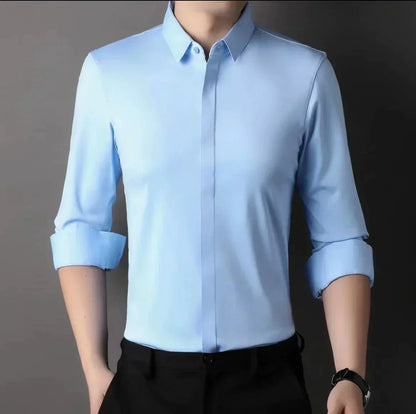 🎉2025 New Products Hot Sale✨Men's Wrinkle-Free Button-Down Shirt