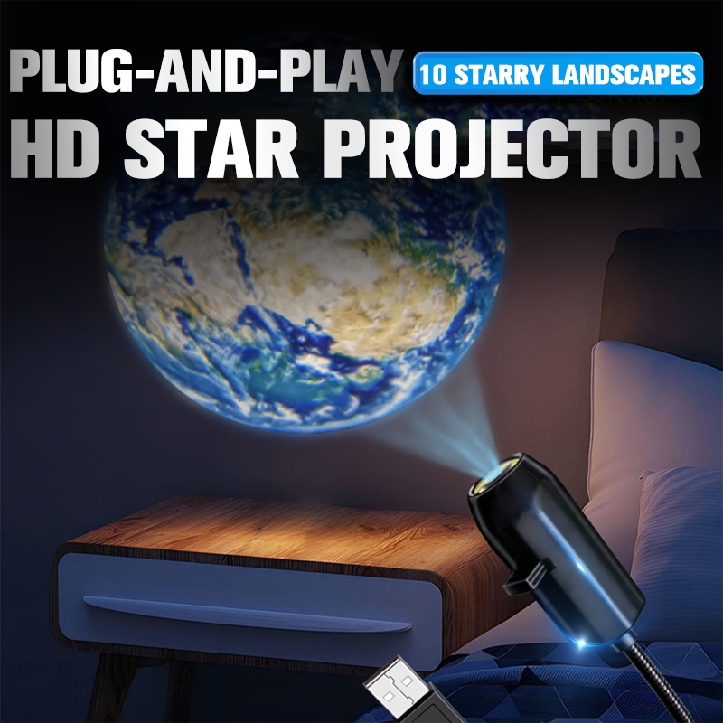 Plug-and-Play HD Star Projector