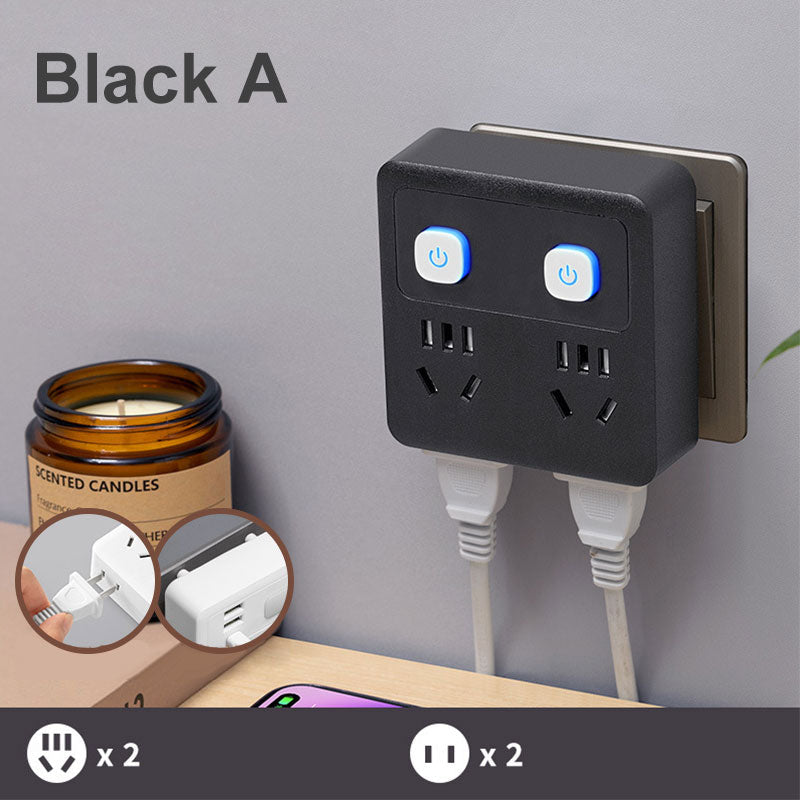 Multi-Function Socket Converter with Night Light