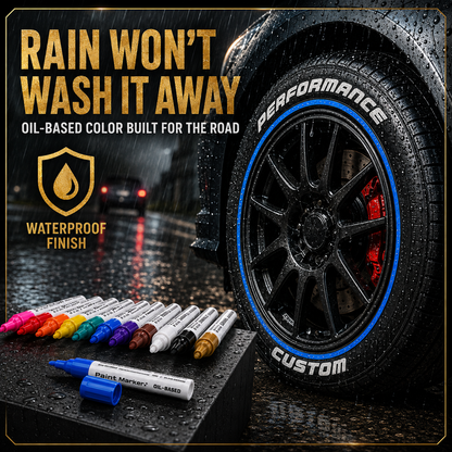 ⏳🔥LIMITED-TIME 50% OFF! ⏰Oil-Based Waterproof Tire Marker Pen
