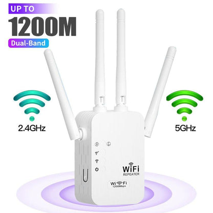 🎉 2026 Sale — Over 51,000 Sold! 📶 1200Mbps Dual Band WiFi Extender – Covers 10,000 sq.ft & 50 Devices 🏡