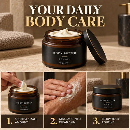 🧴 Miriano Pheromone Body Butter – shea butter & cocoa butter, 12-hour scent, non-greasy finish; replaces both body lotion and eau de cologne. For men who want to smell great all day long.