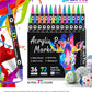 (🔥Last Day Promotion-49%OFF)Dual Tip Acrylic Paint Pen Marker - 24/48/72 Colours