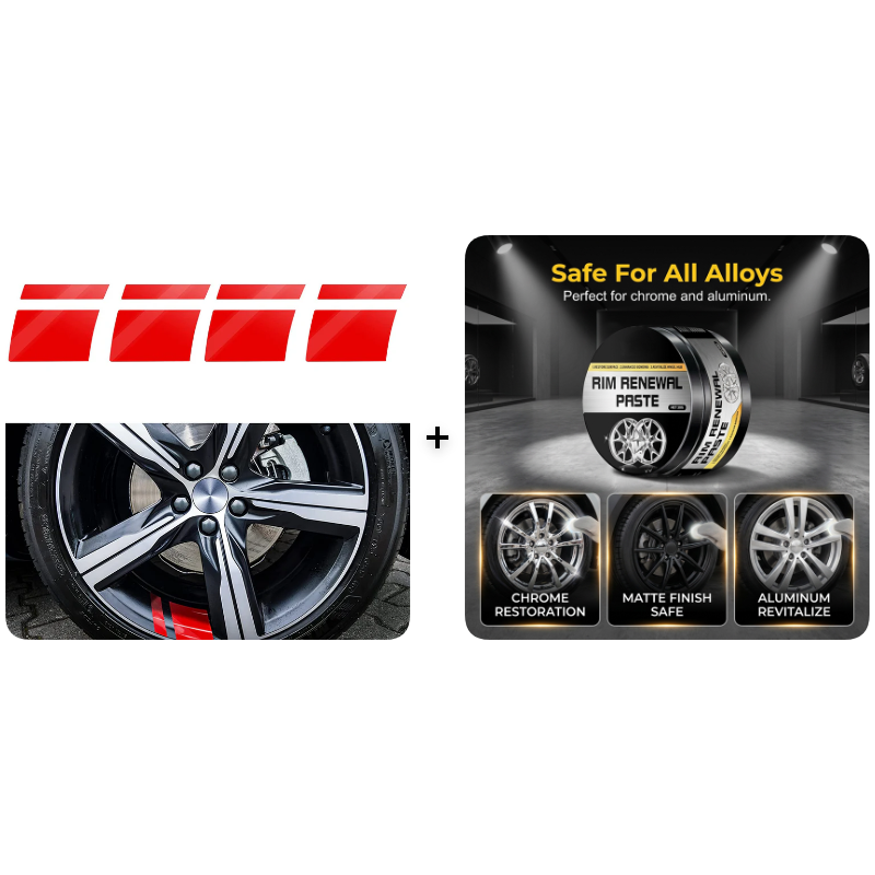 Car Wheel Rim Reflective Stripes Decal