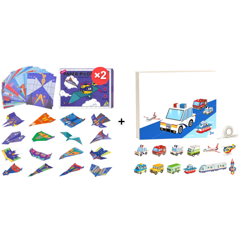 ⏳🔥LIMITED-TIME 50% OFF! ⏰🔥 Creative DIY Paper Airplane Set For Kids