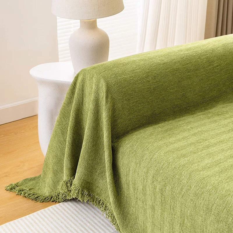 Herringbone Chenille Sofa Cover