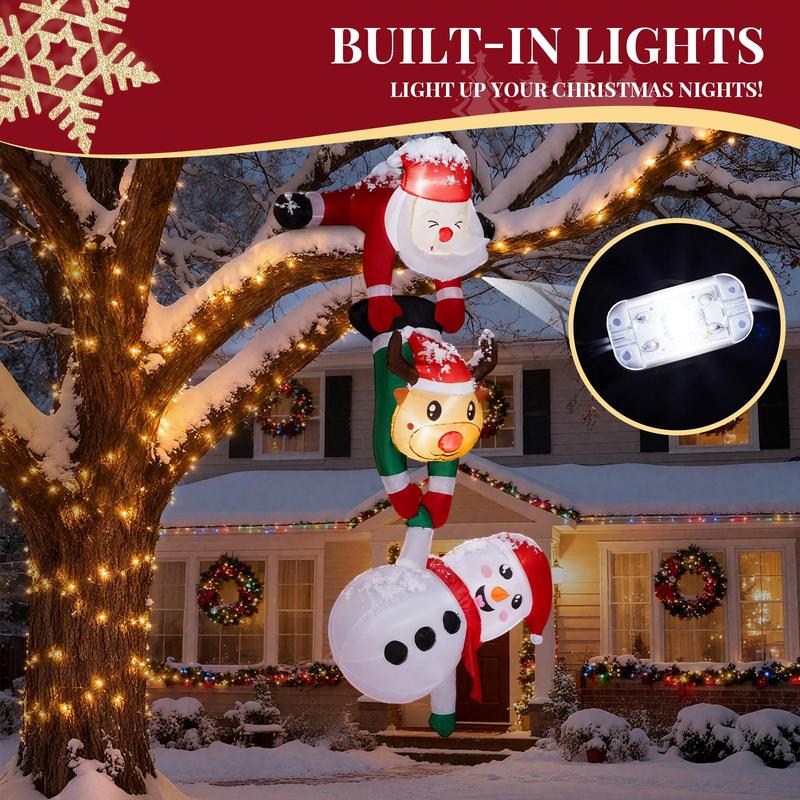 🎅🦌 Blow-Up Christmas Yard Decor – 50% OFF! Built-in LEDs, waterproof polyester, auto-inflates in seconds – magical holiday display. ⛄️