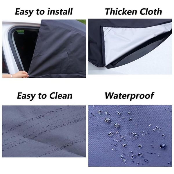Block Snow & Ice Instantly! Magnetic Windshield Cover
