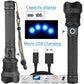 LED Rechargeable Tactical Laser Flashlight 90000 High Lumens