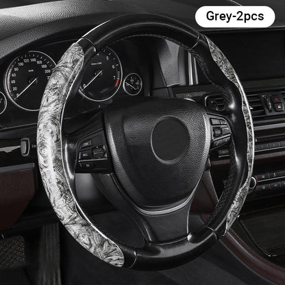 🍃🍃Carbon Fiber Pattern Laser Ultra-thin Non-slip Universal Car Steering Wheel Cover