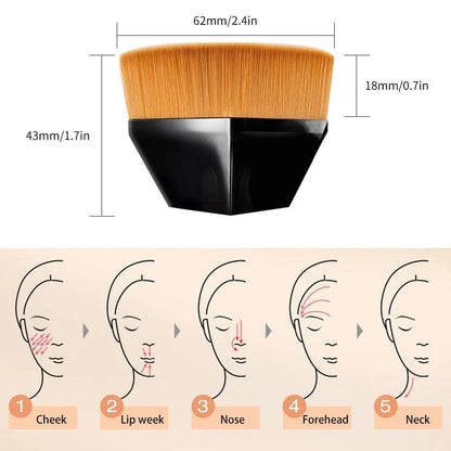 😍Flat Makeup Brush with Bonus Case