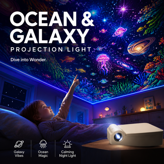 Ocean & galaxy projection lights: Dive into a wondrous world.