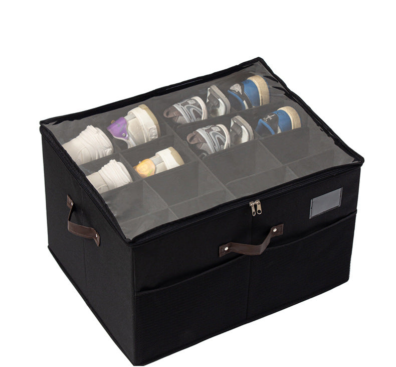⏰🔥LIMITED TIME 50% OFF! 👟 Fabric Shoe Organizer Storage Box – Foldable, Large Capacity, Dustproof & Breathable for Closet & Bedroom 🧺✨