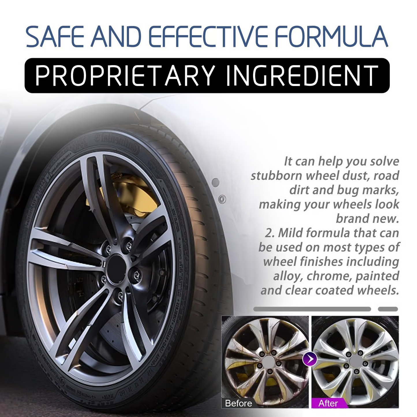 ✨️Hot Sale 50% OFF - 💥  Heavy Duty Wheel Rust And Water Spot Cleaner