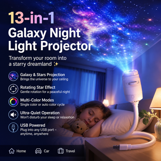 🌌 2026 Sale — Over 27,000 Sold! 💫 USB Star Projector Lamp – Dreamy Galaxy Nights ✨