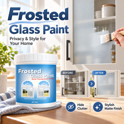 Glass Vase DIY Frosted Paint