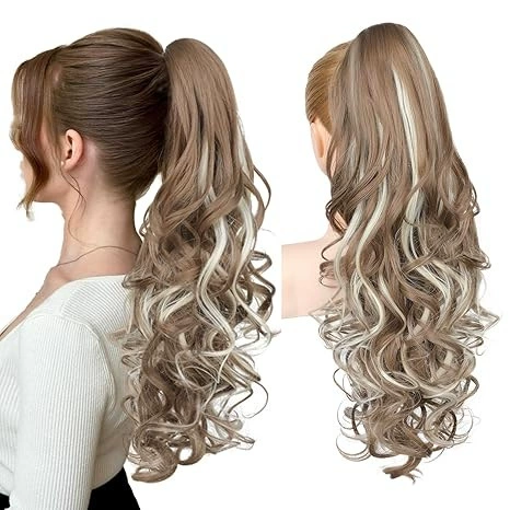 💜Tijdelijke promotie 50% OFF💜Clip-on golvende paardenstaart verlenging