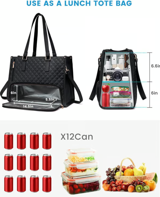 🔥Hot Sale 50% OFF🔥3 in 1 Lunch Tote Bag for Women🎁Free Matching Wallet⏰