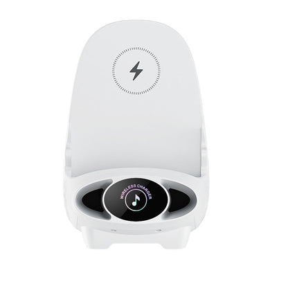 🪑 50% OFF NOW! 📱 Mini Chair Phone Holder with Wireless Charger - 15W Fast Charging, Adjustable Viewing Angles for Desk/Car/Home Use ⚡✨