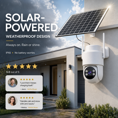 📦50%OFF|Solar-Power Wireless Security Camera Set with Alarm