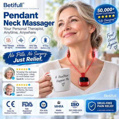 Portable Pendant Neck Massager with Heat