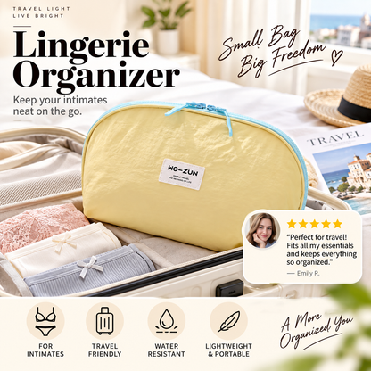 🧳💕 Portable Underwear Travel Organizer – Separate Storage for Bras, Panties & Socks