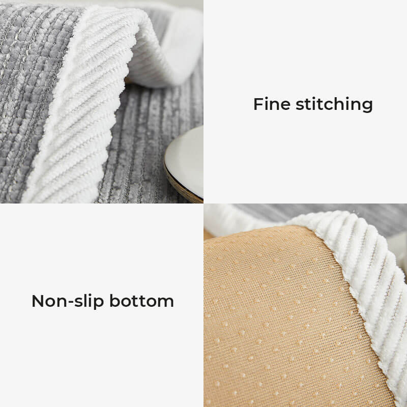🔥Simple Striped Chenille Anti-scratch Couch Cover