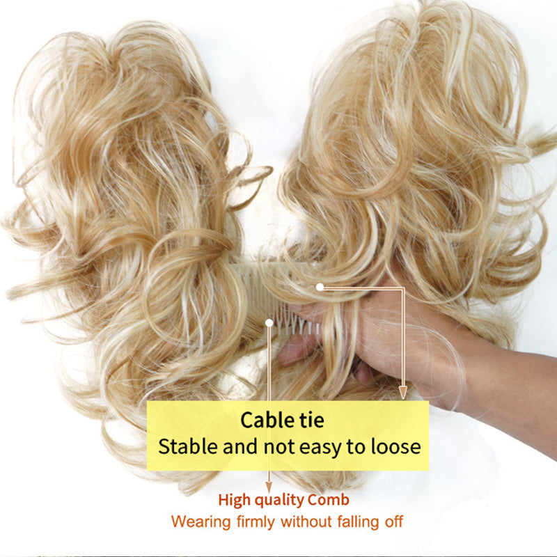 👱‍♀️ 50% OFF! ✨ Messy Side Comb Hair Bun – Instant Voluminous Updo Clip-In – 10-Second Effortless Styling, Slip-Proof All-Day Hold, Premium Heat-Friendly Fiber Up to 160°C & Lightweight Only 90g – 3 Placement Styles 🎀