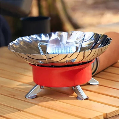 🔥 Lotus Small Square Stove -- Portable and foldable, new experience of outdoor cooking!