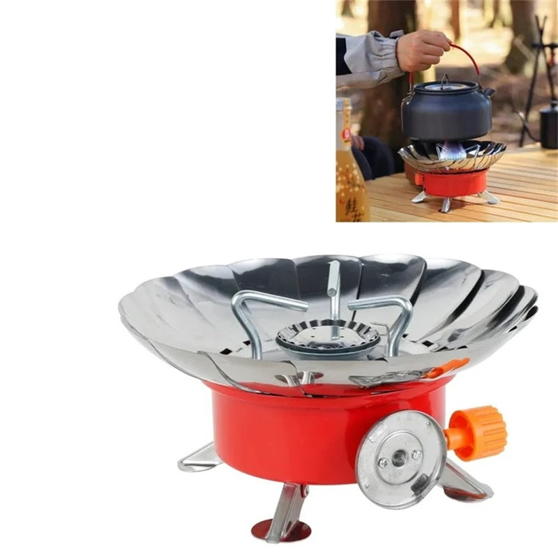 🔥 Lotus Small Square Stove -- Portable and foldable, new experience of outdoor cooking!