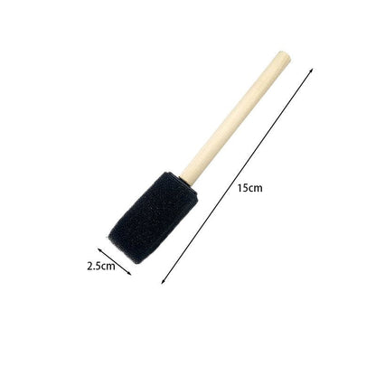 Foam Paint Brush with Wooden Handle - Art Supplies