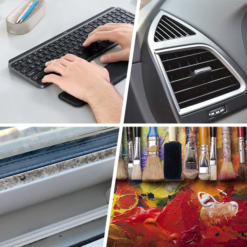 Foam Paint Brush with Wooden Handle - Art Supplies