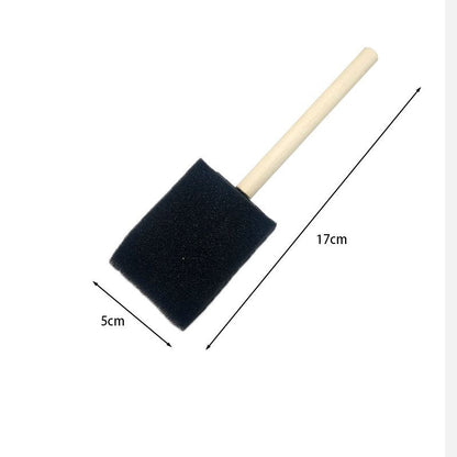 Foam Paint Brush with Wooden Handle - Art Supplies